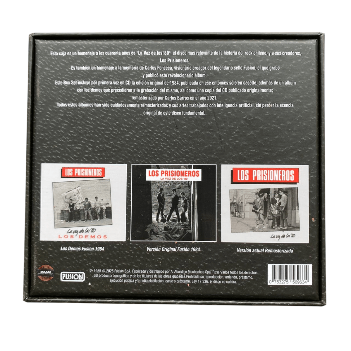 Boxset Los Prisioneros- La voz de los 80's (3 Cds)