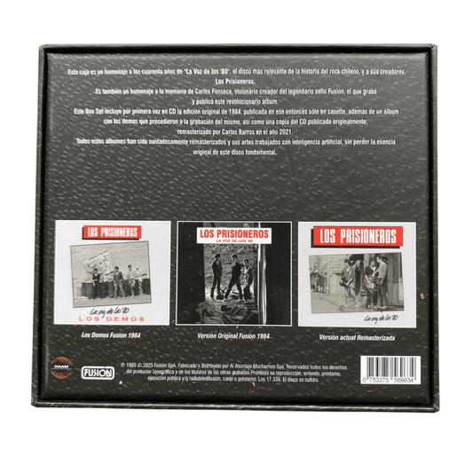 Boxset Los Prisioneros- La voz de los 80's (3 Cds)